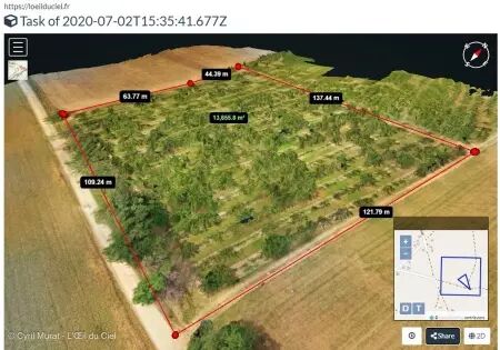 Relevé topographique : photogrammétrie, LiDAR : Drone